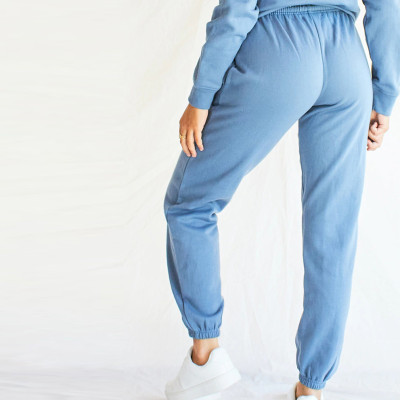 Custom Crew Neck Sweatsuits Cotton Oversized Sweat Outfits for Women-Aktik