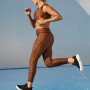 Custom Leopard Print Women's Sports Apparel Bulk Activewear Set China-Aktik