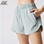 Custom Womens Workout Shorts with Pockets Wholesale Dri fit Fitness Shorts-Aktik