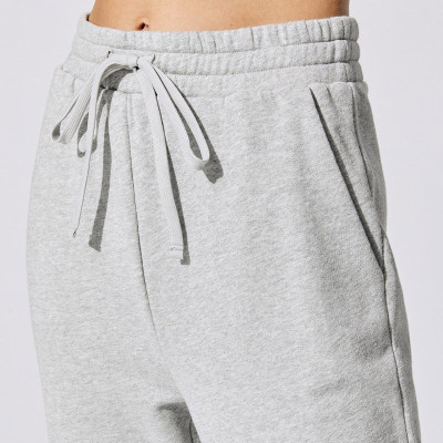 Custom Women Track Bodybuilding Pants Cotton Stacked Sweatpants Wholesale-Aktik