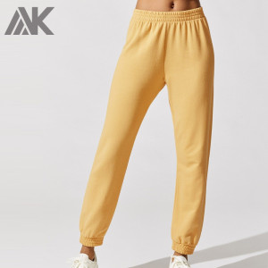 Custom Sweatpants with Pockets Women 100 Cotton Sweatpants Wholesale-Aktik