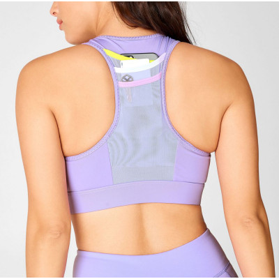 Custom Design Sports Bras with Pocket Binding Medium Support Yoga Bra-Aktik