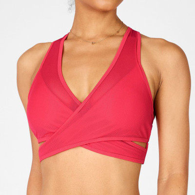 Custom Low Cut Best Supportive Removable Padded Compression Sports Bra-Aktik