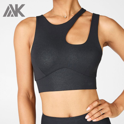 Customize Your Own Plus Size Removable Padded Cheer Best Womens Sports Bra-Aktik