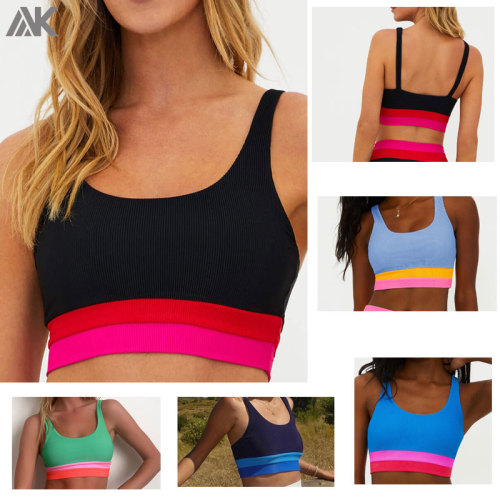 Custom Coral Reef Color block Tennis Skirts Sets  And  Tennis Wear For  Women-Aktik