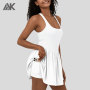 Custom Square Neck Backless Cut Out  Best Tennis Dresses With Shorts For Women-Aktik