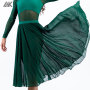 Custom Ballet Skirt Women Sheer Long Black Dance Skirt with Elasticated Waistband-Aktik