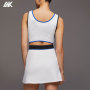 Custom High Performance Scoop Neck Breathable 8-way stretch Slim Golf Tennis Dress Built In Bra -Aktik