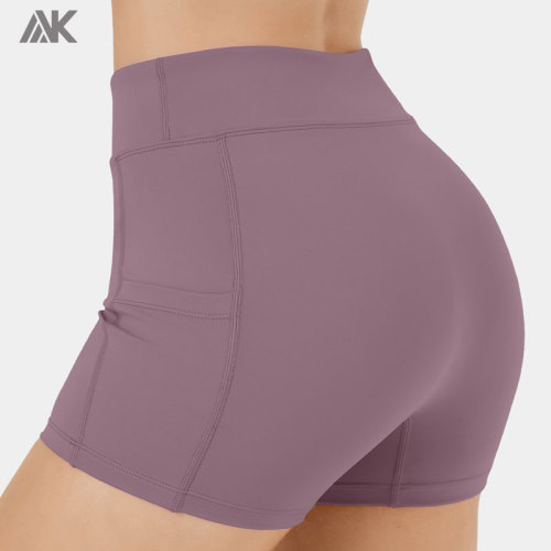 Custom Waisted Side Pocket Plain Tennis Shorts For Outfits-Aktik