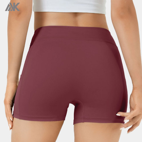 Custom Waisted Side Pocket Plain Tennis Shorts For Outfits-Aktik