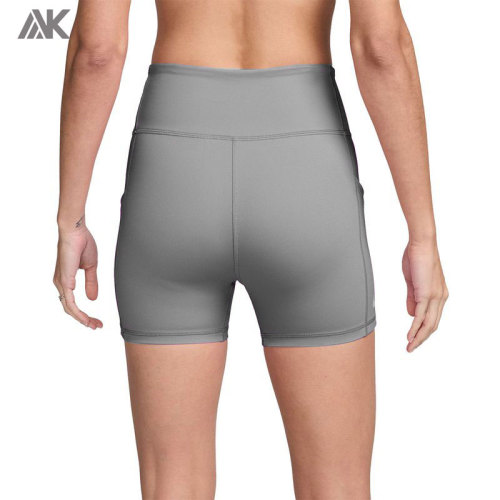 Custom Mid Rise Side Pockets Women's Gym Tennis Shorts 4"-Aktik