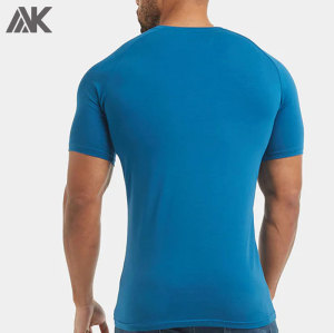Custom Cotton Raglan-Cut Sleeves Men's Muscle Fit T-shirt  -Aktik