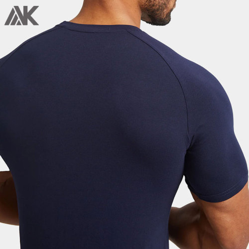 Custom Cotton Raglan-Cut Sleeves Men's Muscle Fit T-shirt  -Aktik