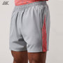 Custom  Space Dye Panel Men's Woven Slim Fit  Shorts With Zip Pockets