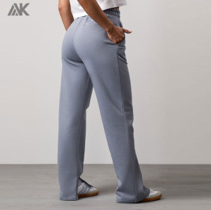 Custom Brushed Back Fleece Oversized Sweatsuits Relaxed fit Women's Tracksuit Bottoms-Aktik