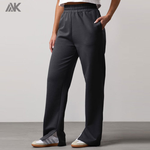Custom Brushed Back Fleece Oversized Sweatsuits Relaxed fit Women's Tracksuit Bottoms-Aktik