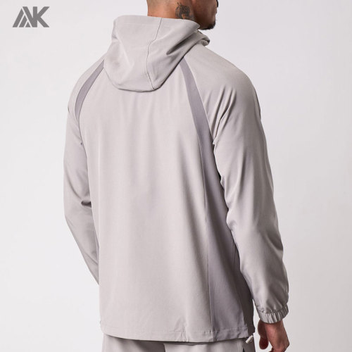 Custom Polyester Premium Tracksuit Top  Raglan Sleeve Men's Hoodies Jacket-Aktik