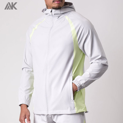 Custom Polyester Premium Tracksuit Top  Raglan Sleeve Men's Hoodies Jacket-Aktik