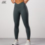 Custom  High Rise Fit Moisture Wicking Tights Wrap Over Women's Sports Legging-Aktik