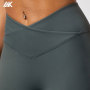 Custom High Rise Fit Moisture Wicking Tights Wrap Over Women's Sports Legging-Aktik