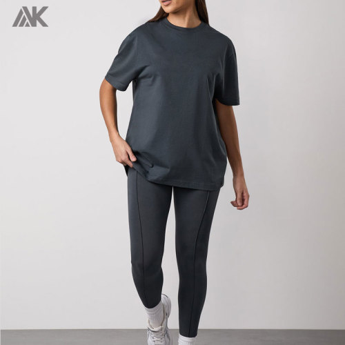 Custom Cotton Relaxed fit Boyfriend Tee Crew neck Women's T-shirt  -Aktik