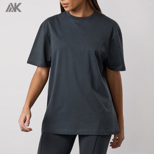 Custom Cotton Relaxed fit Boyfriend Tee Crew neck Women's T-shirt  -Aktik