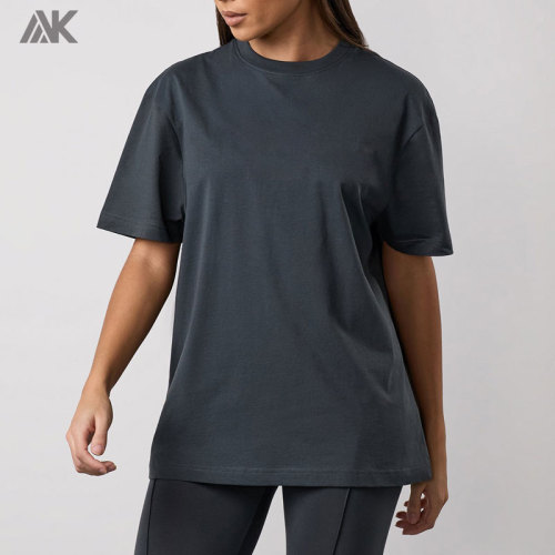 Custom Cotton Relaxed fit Boyfriend Tee Crew neck Women's T-shirt  -Aktik