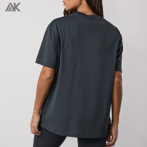 Custom Cotton Relaxed fit Boyfriend Tee Crew neck Women's T-shirt  -Aktik