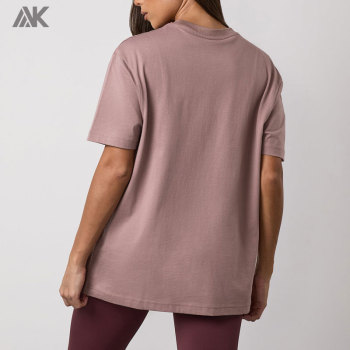 Custom Cotton Relaxed fit Boyfriend Tee Crew neck Women's T-shirt  -Aktik