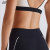 Custom Active Contrast Leggings And Layered Sports Bra Set New Women's Fitness Set-Aktik