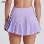 Custom Elasticated Low-rise waistband Pleated Tennis Skirts A-line S ilhouette Women's Sports Tennis Skirt-Aktik