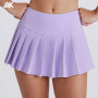 Custom Elasticated Low-rise waistband  Pleated  Tennis Skirts A-line S ilhouette Women's Sports Tennis Skirt-Aktik