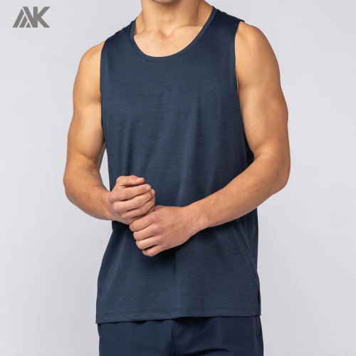 Custom Scoop Neckline Men's Tank Top Ultra-lightweight Quick-drying Tank Tops For Men-Aktik