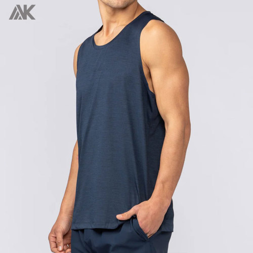Custom Scoop Neckline Men's Tank Top Ultra-lightweight Quick-drying Tank Tops For Men-Aktik