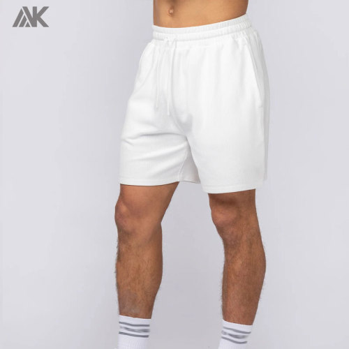 Custom Rib Cotton  Breathable Feel Men's Shorts  Mid-weight  Relaxed Fit  Men Everyday Jersey Short With Side Pockets-AKTIK