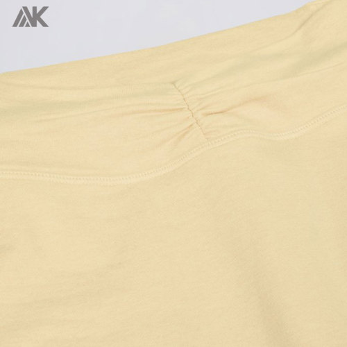 Custom Ruched Mid-rise V-shaped Women's leggings -Aktik