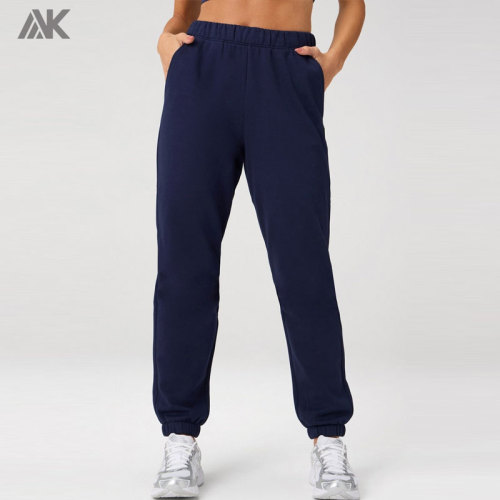Custom Cosy Fleece Go-To Women's Sweatpant Cotton Polyester Woman Sports Sweatpants-Aktik