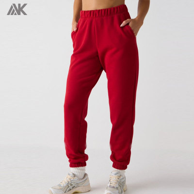 Custom Cosy Fleece Go-To Women's Sweatpant Cotton Polyester Woman Sports Sweatpants-Aktik
