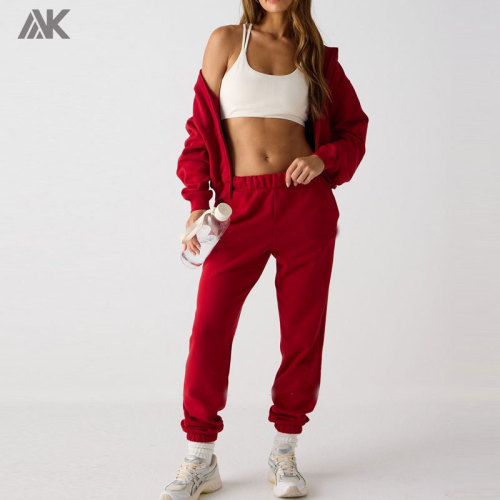 Custom Cosy Fleece Go-To Women's Sweatpant Cotton Polyester Woman Sports Sweatpants-Aktik