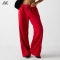 Custom Fashion Cozy Fleece Wide Leg Women's Sweatpant  Relaxed Fit Woman Joggers-Aktik