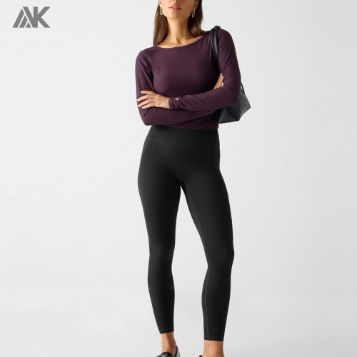 Custom Crossover Long-Sleeve Women's Top Ultra Light Woman T-shirts-Aktik