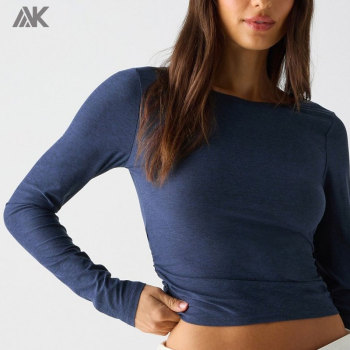 Custom Crossover  Long-Sleeve Women's  Top Ultra Light Woman T-shirts-Aktik