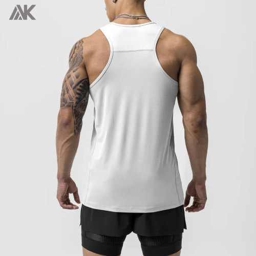 Custom Polyester Mesh Men's Training Singlet Mens Light Tank Top -Aktik