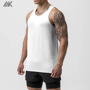 Custom Polyester Mesh Men's Training Singlet Mens Light Tank Top -Aktik