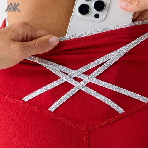 Custom High-Waisted Laced Up Women's Legging  Quick-dry Compression Tight -Aktik