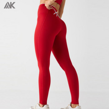 Custom High-Waisted Laced Up Women's Legging  Quick-dry Compression Tight -Aktik