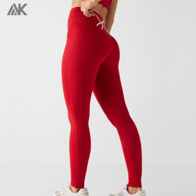 Custom High-Waisted Laced Up Women's Legging  Quick-dry Compression Tight -Aktik