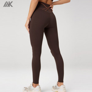 Custom High-Waisted Laced Up Women's Legging  Quick-dry Compression Tight -Aktik