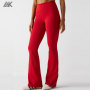 Custom High-Waisted Sweat Wicking Women's Leggings  4-Way Stretch Flare Pant-Aktik