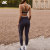 Custom Crossover Contrast Leggings And Low-impact Support Sports Bra Activewear Sets-Aktik